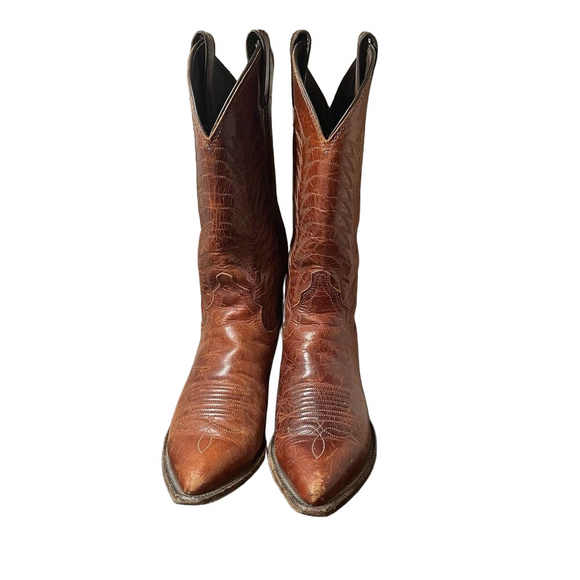 Justin Boots Shoes - Justin Boots Women’s Size 6.5 B Western Cowgirl Brown Leather Pointed Toe L4606